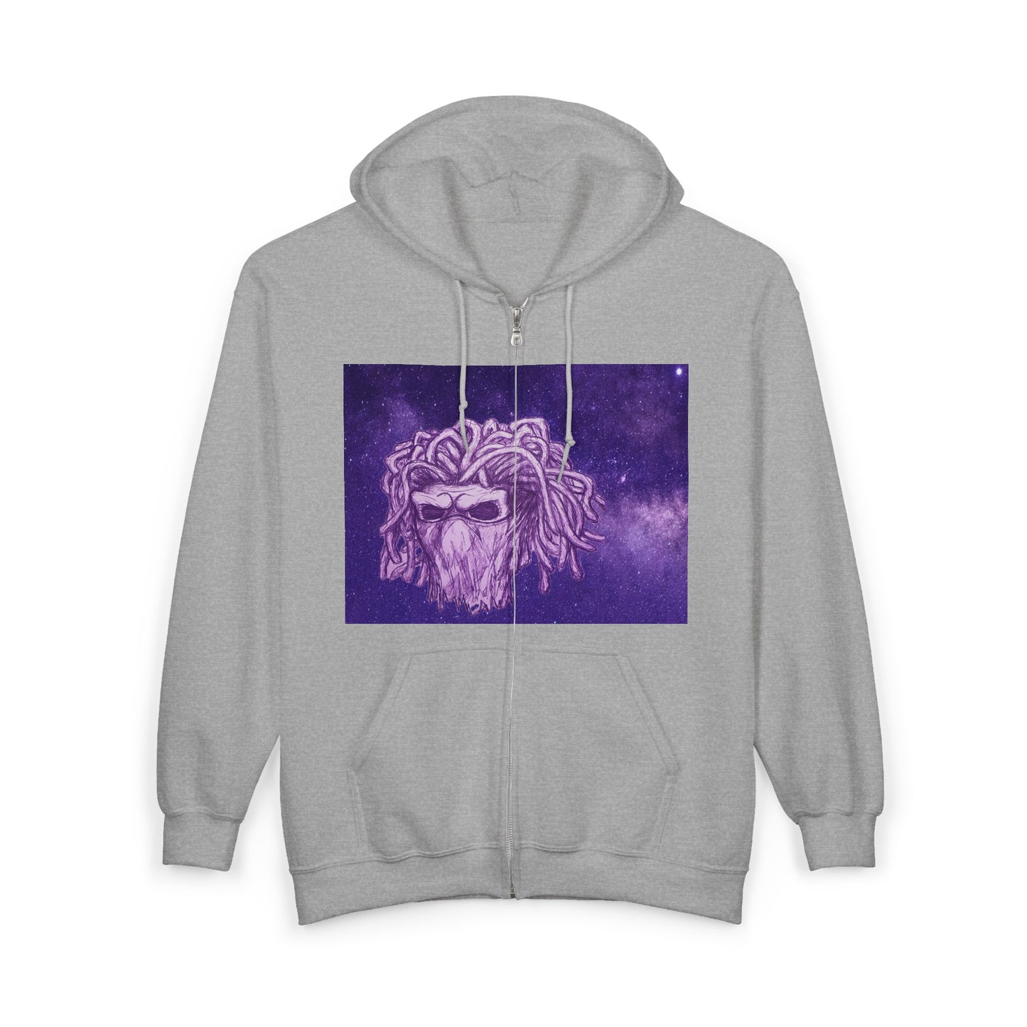 Starred Cosmic Purple Masked Skull Demon