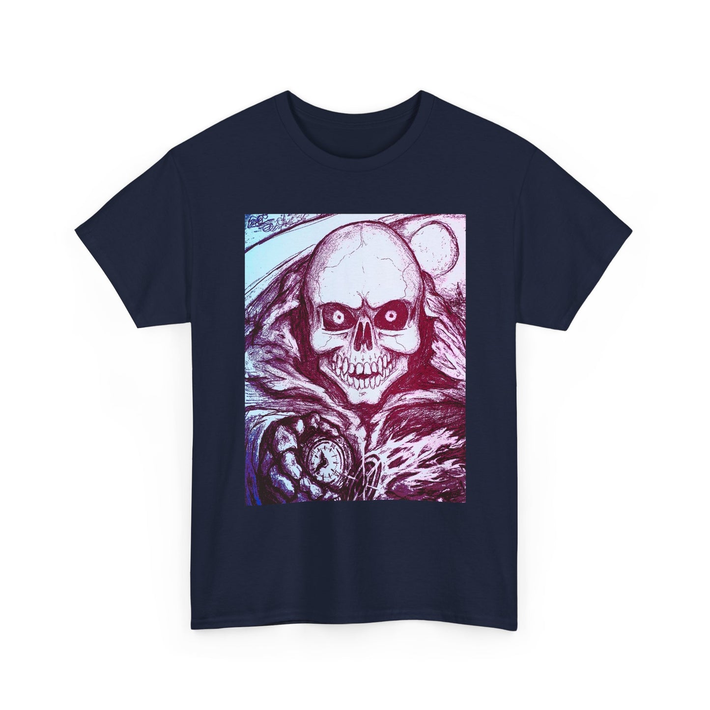 Grim Reaper Graphic Unisex Heavy Cotton Tee
