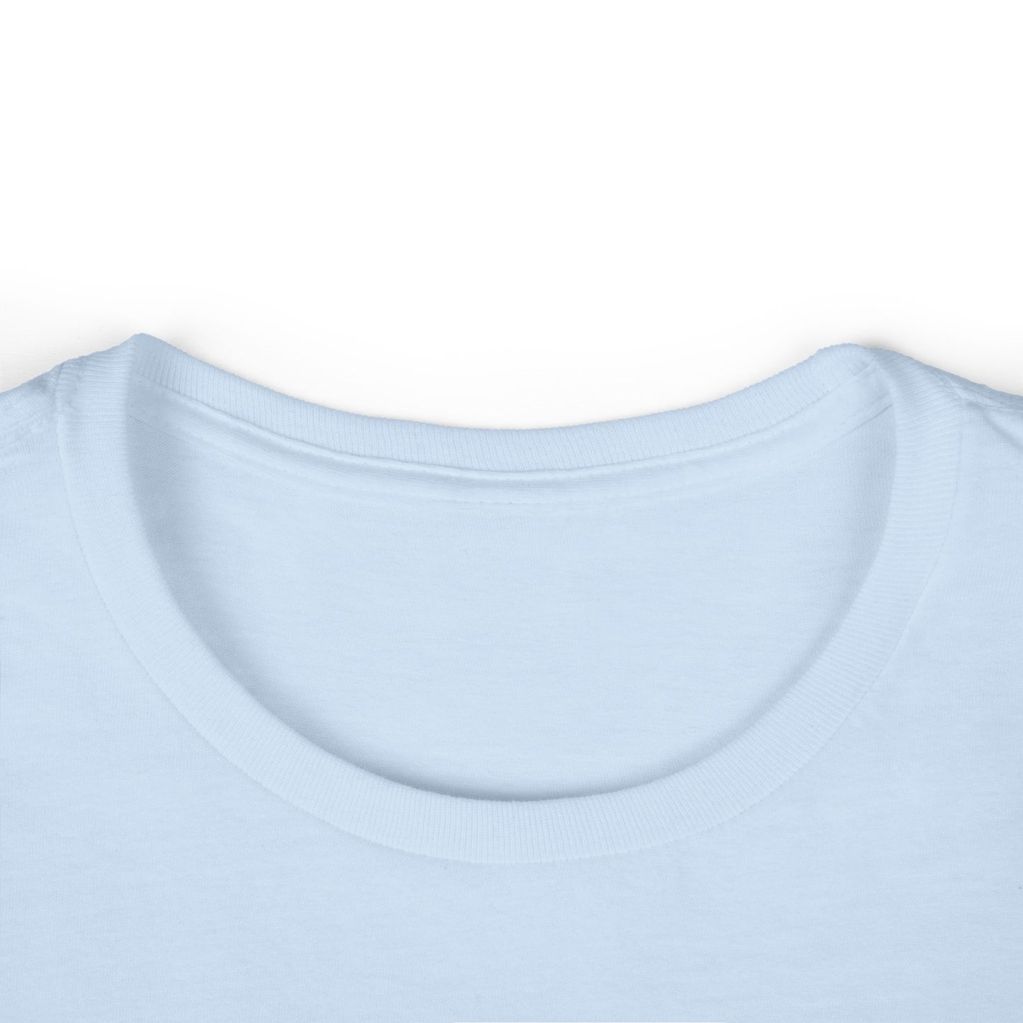 Playful tabby reaches for pink moon Women's Softstyle Tee