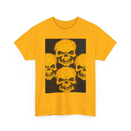 Halloween Skull  Graphic Tee, Unisex Heavy Cotton Tee, Graphic T-Shirt, Casual Wear, Unique Halloween Style, Perfect for Parties