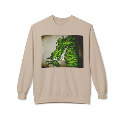 Vintage Green Dragon Unisex Midweight Softstyle Fleece Crewneck Sweatshirt