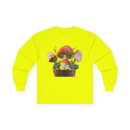 Whimsical Mushroom Long Sleeve Tee | Nature Lover Gift, Fall Fashion, Unisex Tee, Eco-Conscious Style, Cozy Everyday Wear