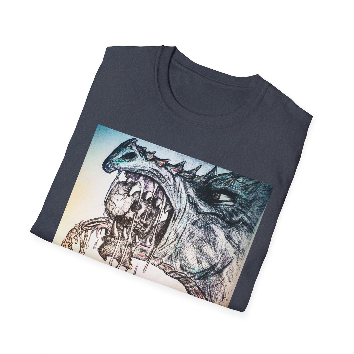 Graphic Dragon Art Unisex T-Shirt, Unique Gift for Ocean Lovers, Summer Vibes, Casual Wear, Perfect for Beach Days, Art Parties