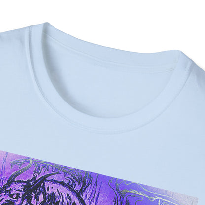 Dragon T-Shirt in Purple Tones - Unisex
