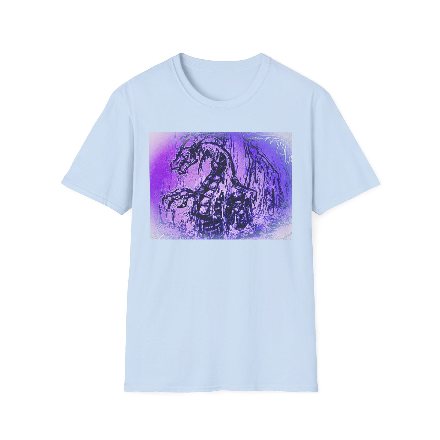 Dragon T-Shirt in Purple Tones - Unisex