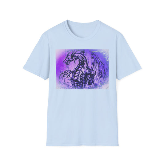 Dragon T-Shirt in Purple Tones - Unisex