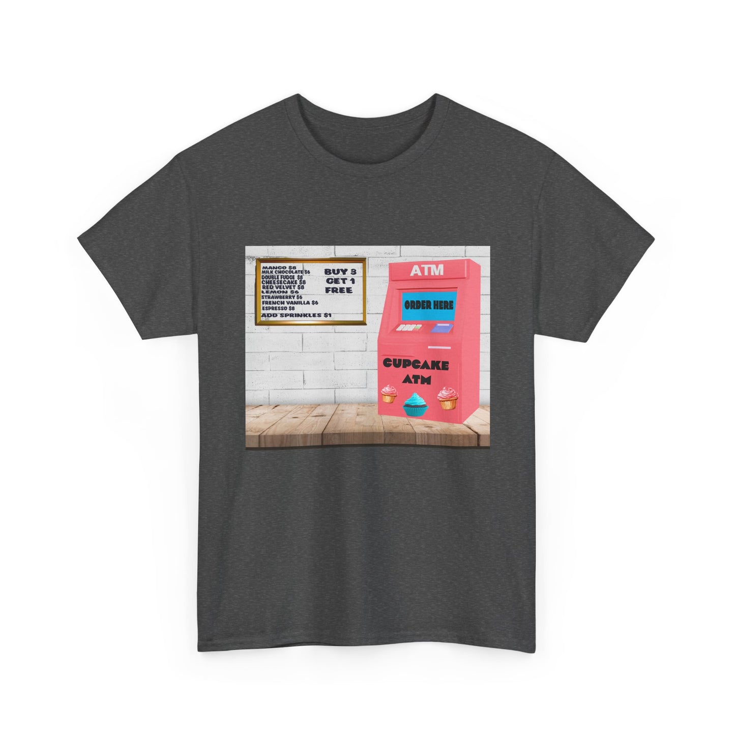 Cupcake ATM Tee Shirt 
Unisex Cotton