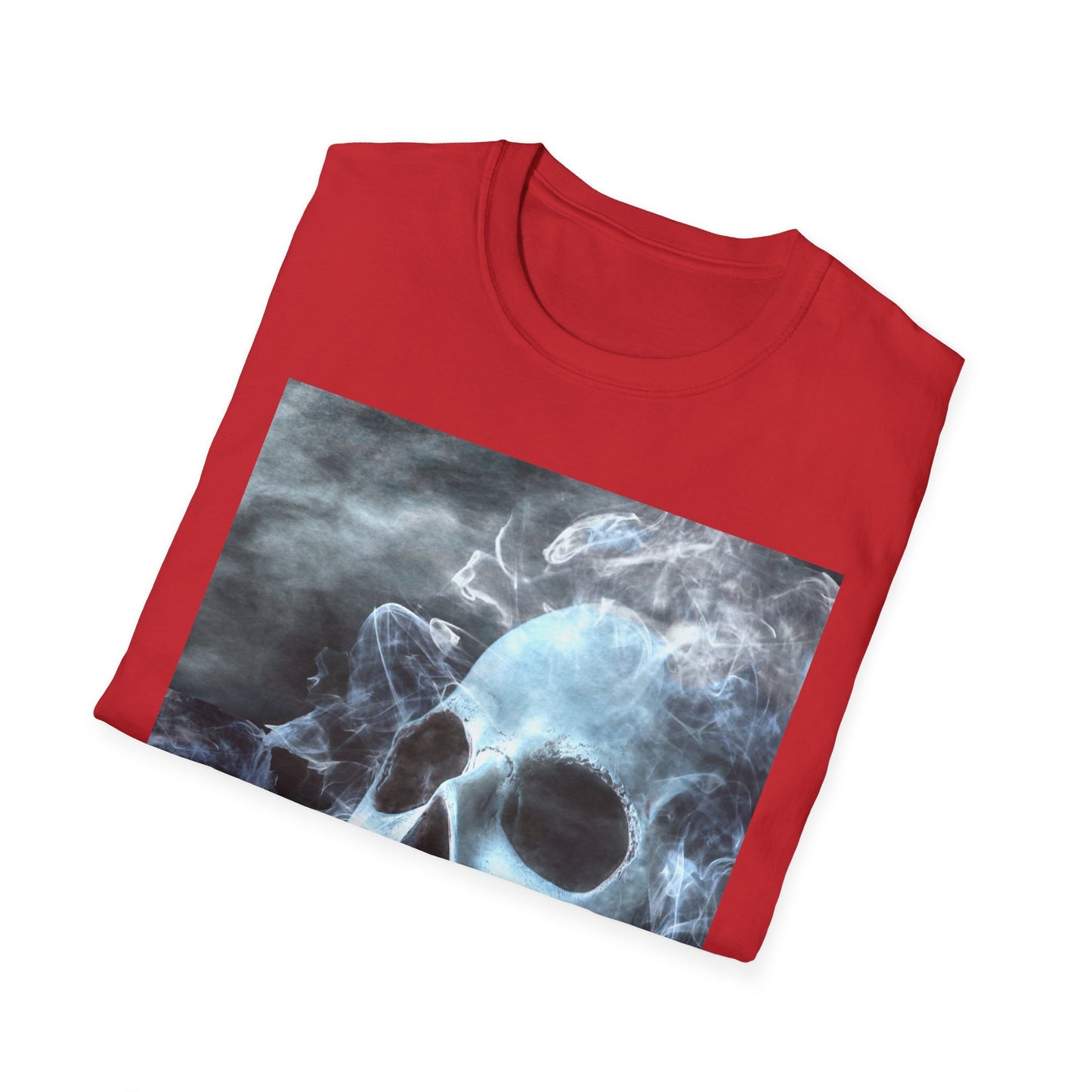 Eerie Skull Graphic T-Shirt for Dark Aesthetic Lovers, Unisex Casual Wear, Halloween Tee, Alternative Fashion