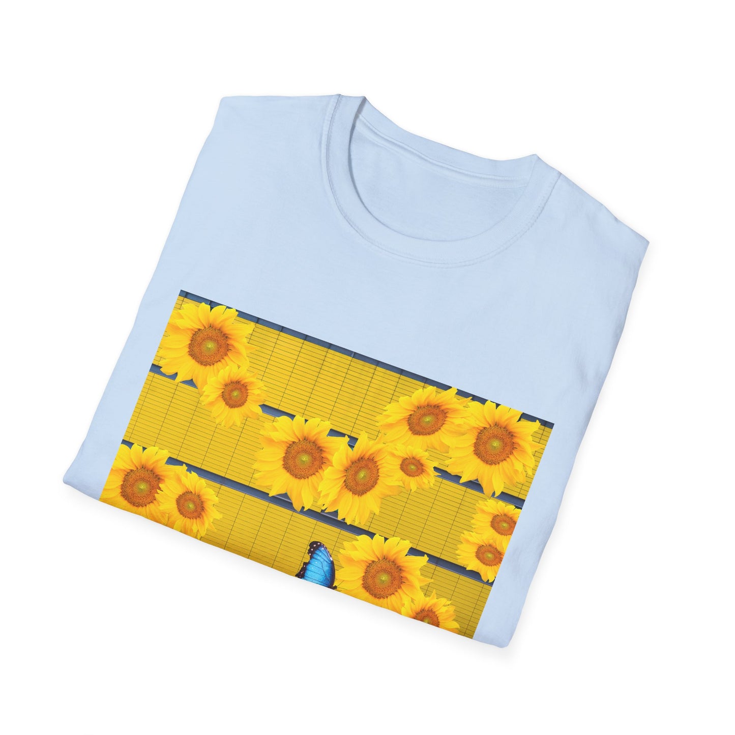 Sunflower & Butterfly Unisex T-Shirt | Floral Graphic Tee, Summer Fashion, Nature Lover Gift, Cute Casual Wear, Birthday Present