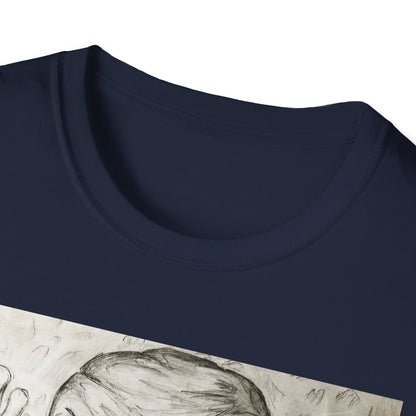 Grim Reaper Graphic Tee | Unisex Softstyle T-Shirt, Halloween Apparel, Edgy Fashion, Unique Gift, Gothic Style, Casual Wear