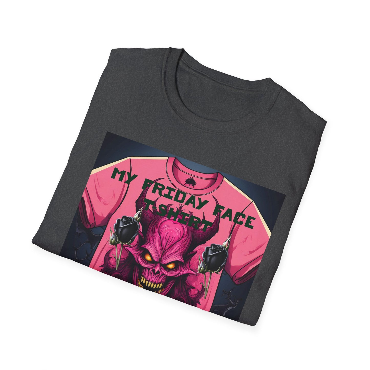 Demon Face Unisex T-Shirt - Friday Face Graphic Tee