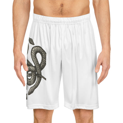 Snake Print Basketball Shorts - Unique Athletic Wear for Sport Lovers