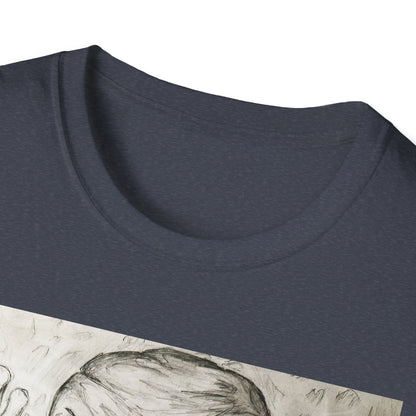 Grim Reaper Graphic Tee | Unisex Softstyle T-Shirt, Halloween Apparel, Edgy Fashion, Unique Gift, Gothic Style, Casual Wear