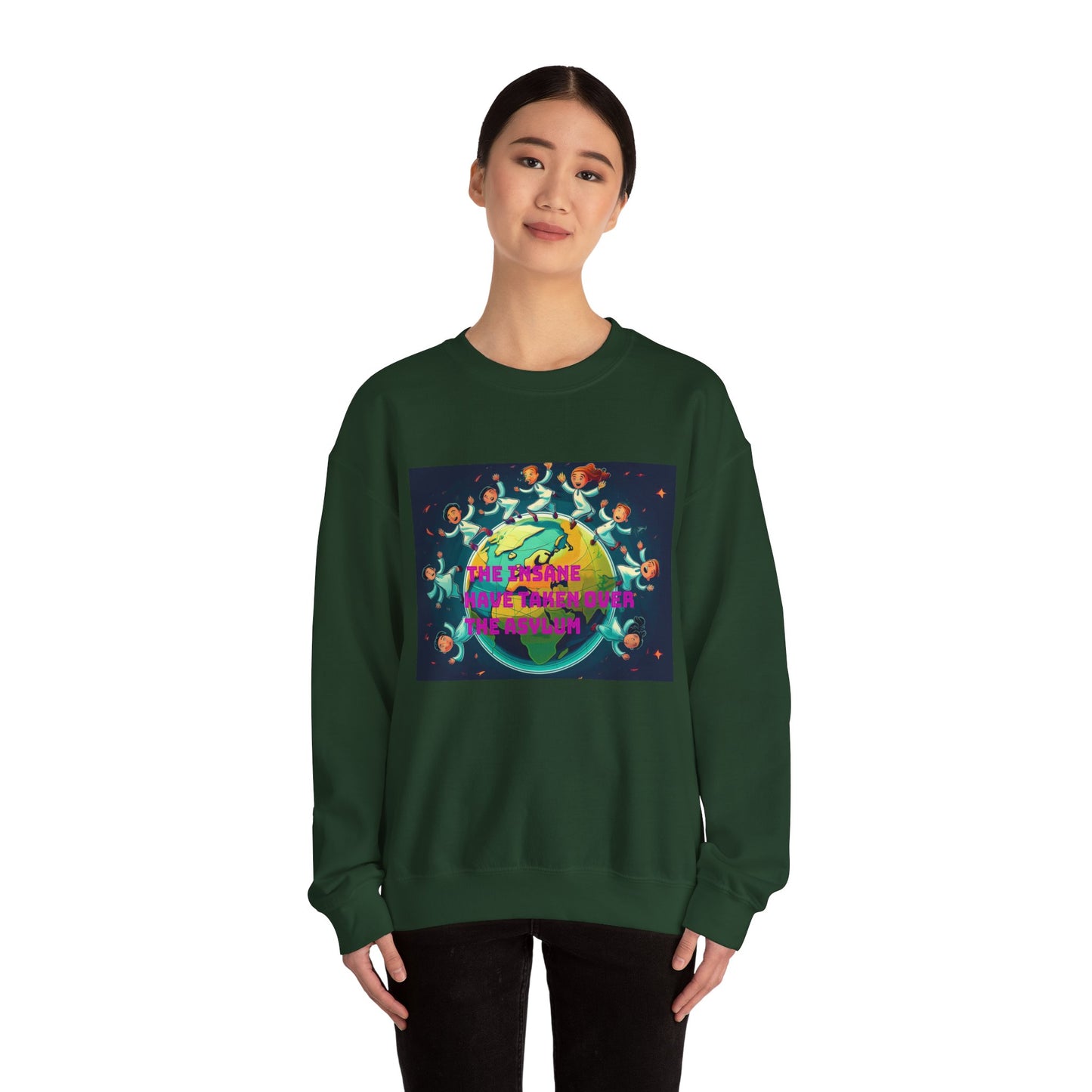 Sweatshirt - 'The Insane Have Taken Over the Asylum' Unisex Heavy Blend™ Crewneck