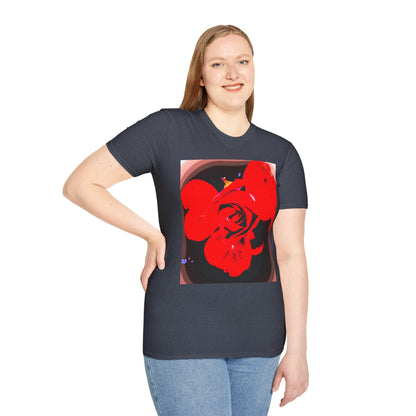 Sophie’s Saturday Floral Abstract T-Shirt — Red Rose Graphic Tee