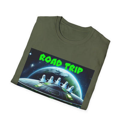 Retro Road Trip Alien T-Shirt | Unisex Graphic Tee, Space Adventure Shirt, Gift for Travelers, Cool Summer Tee, Road Trip Essentials