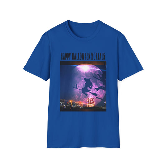 Halloween Graphic Tee, Witch Unisex Softstyle T-Shirt, Spooky Apparel, Trick or Treat Shirt, Halloween Gifts, Fall Fashion
