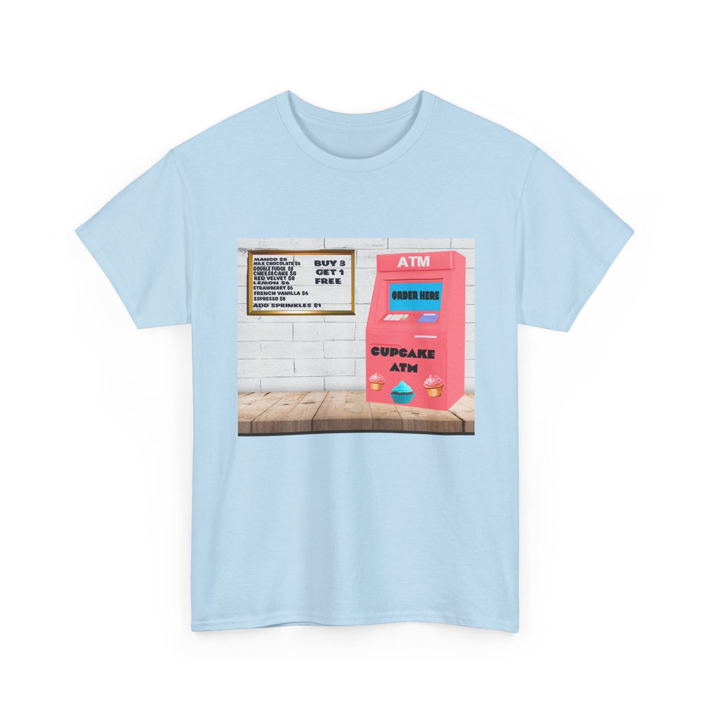 Cupcake ATM Tee Shirt 
Unisex Cotton