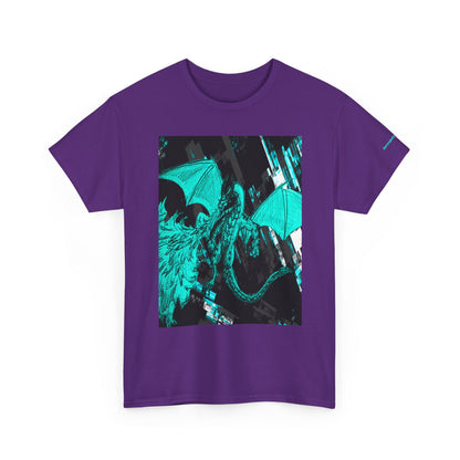Dragon Graphic Tee — Neon Green Fantasy Dragon T-Shirt