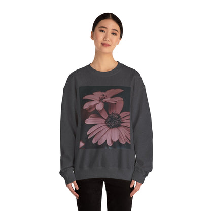 Faded Floral Crewneck Sweatshirt, Cozy Floral Sweatshirt, Gift for Her, Fashion Sweatshirt, Fall Style, Casual Wear