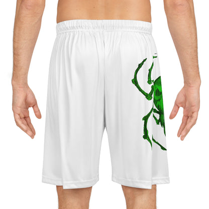 Green Arachnid Basketball Shorts for Sporty Style