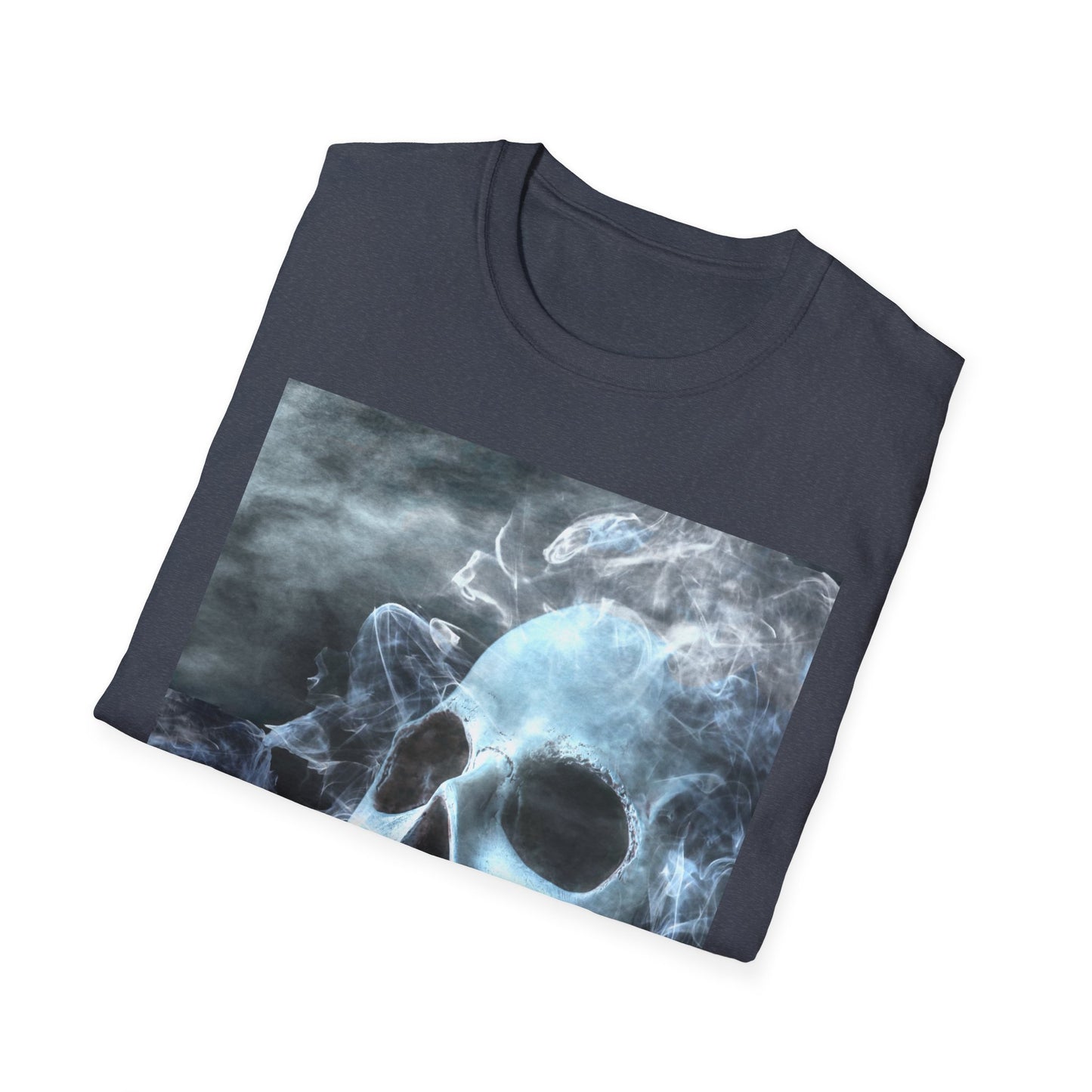 Eerie Skull Graphic T-Shirt for Dark Aesthetic Lovers, Unisex Casual Wear, Halloween Tee, Alternative Fashion