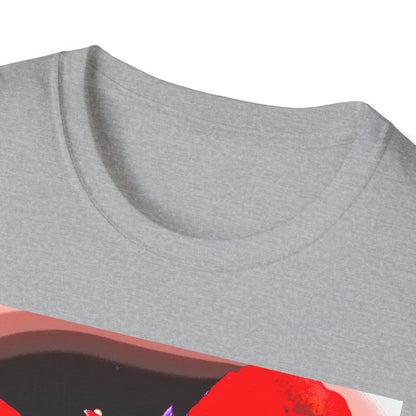 Sophie’s Saturday Floral Abstract T-Shirt — Red Rose Graphic Tee