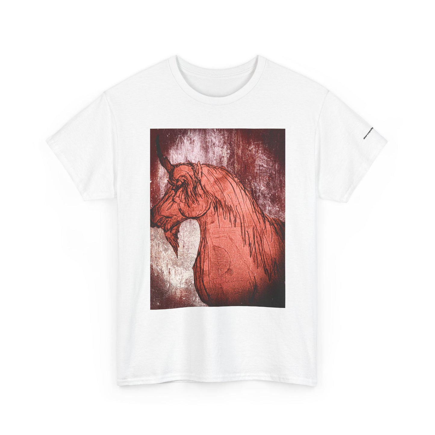 Artistic Unicorn Fantasy Print Unisex Heavy Cotton Tee