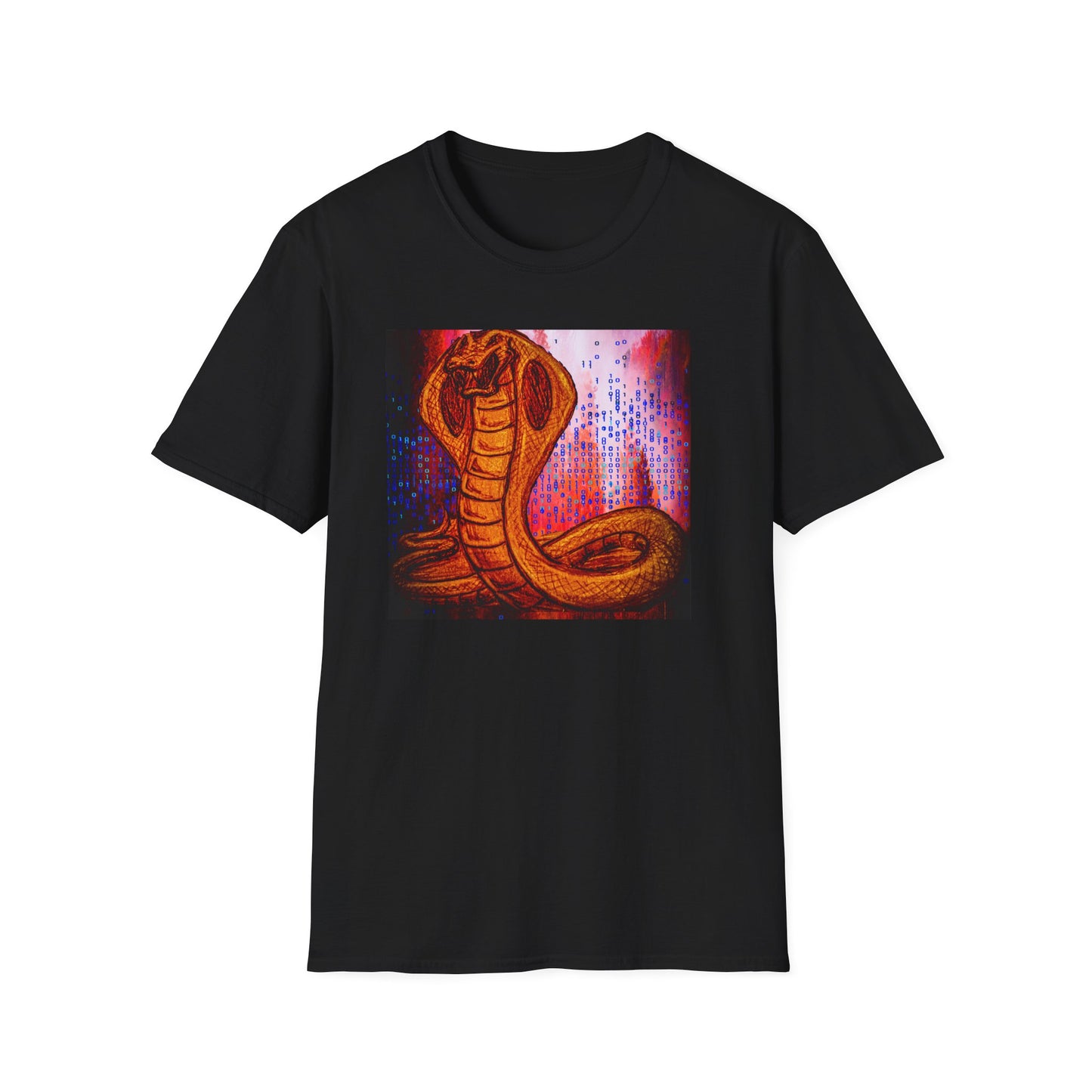 Cobra Serpent Graphic T-Shirt — Vibrant Retro Snake Art Tee