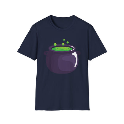 Halloween Potion Cauldron T-Shirt, Unisex Tee, Spooky Shirt, Witchy Apparel, Festival Wear, Halloween Costume