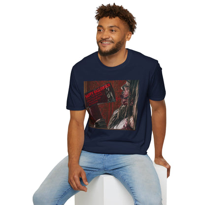 Halloween Horror Movie Axe Girl Unisex T-Shirt, Spooky Gift, Graphic Tee, Halloween Costume, Casual Wear, Men’s & Women’s Tee