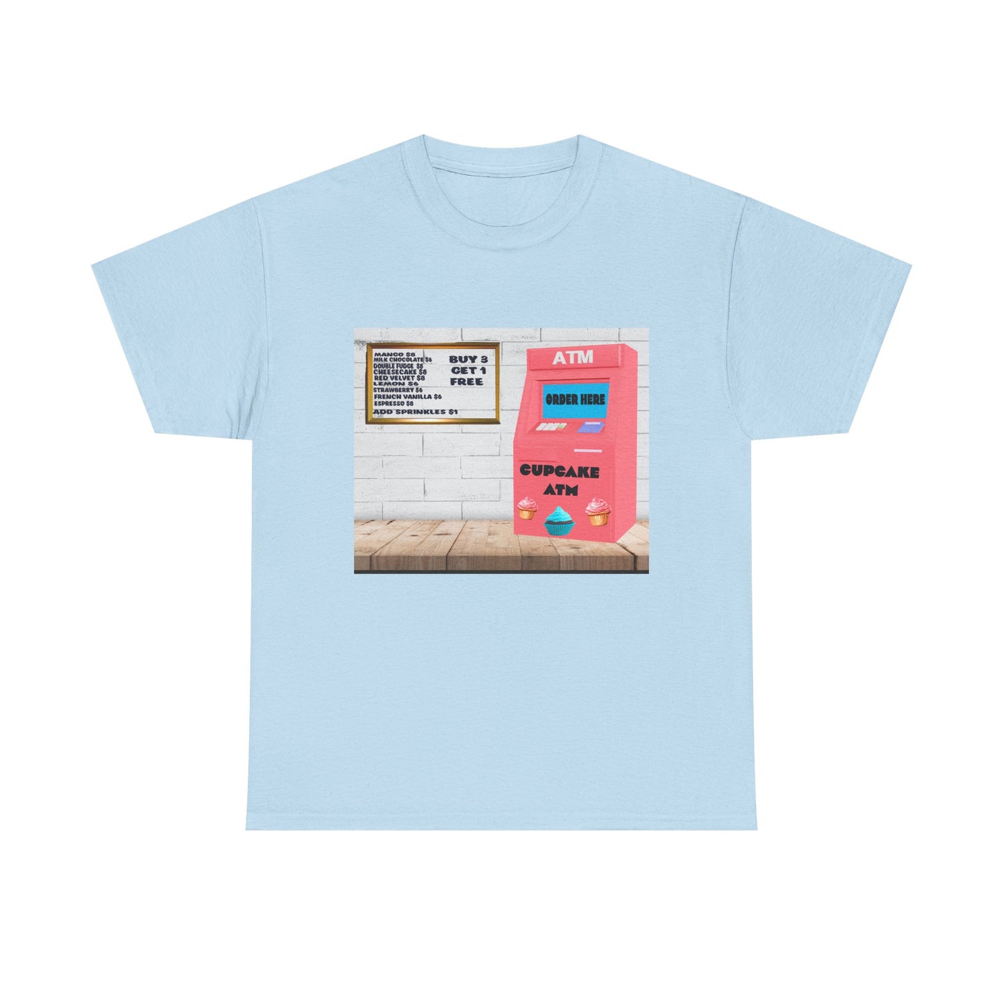 Cupcake ATM Tee Shirt 
Unisex Cotton
