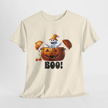 Halloween Jack-in-the-Box, unisex cotton tee