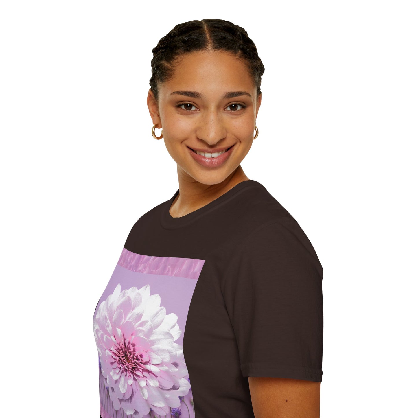 Pale Pink Flowers Abstract Unisex T-Shirt