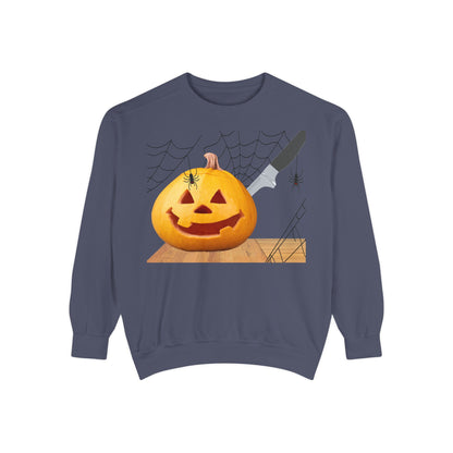 Spooky Pumpkin Sweatshirt, Halloween Apparel, Fall Fashion, Cozy Unisex Crewneck, Pumpkin Decor, Family Friendly Halloween