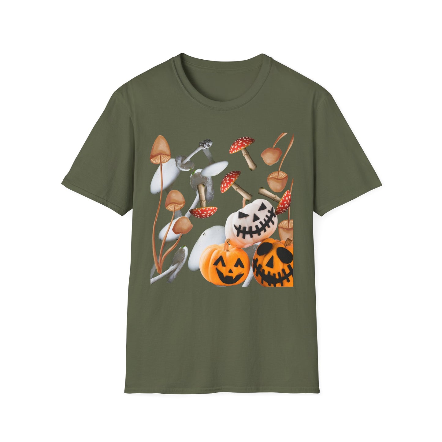 Funny Mushrooms Unisex T-Shirt - Falling from the Sky Pumpkinheads