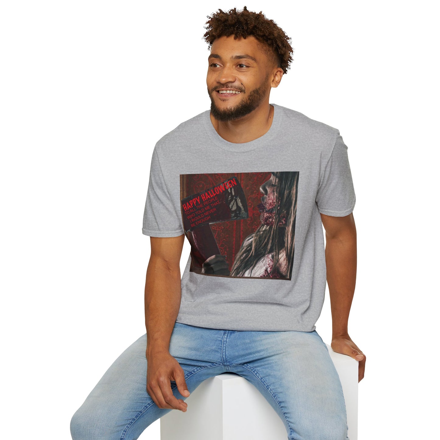 Halloween Horror Movie Axe Girl Unisex T-Shirt, Spooky Gift, Graphic Tee, Halloween Costume, Casual Wear, Men’s & Women’s Tee