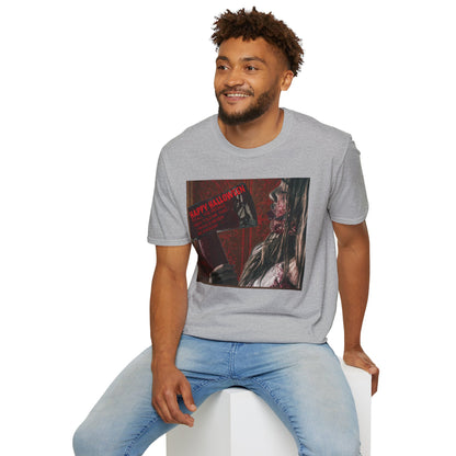 Halloween Horror Movie Axe Girl Unisex T-Shirt, Spooky Gift, Graphic Tee, Halloween Costume, Casual Wear, Men’s & Women’s Tee