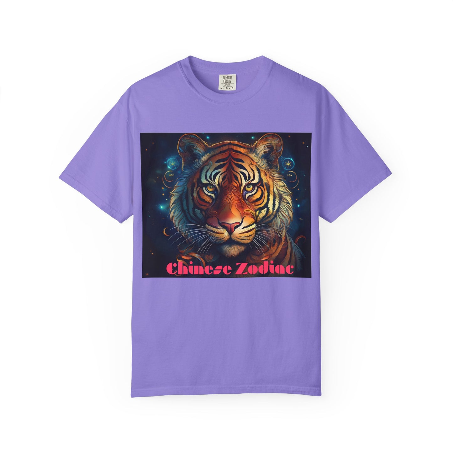 Chic Chinese Zodiac Tiger T-Shirt, Unisex Graphic Tee, Astrology Apparel, Zodiac Fashion, Year of the Tiger Shirt