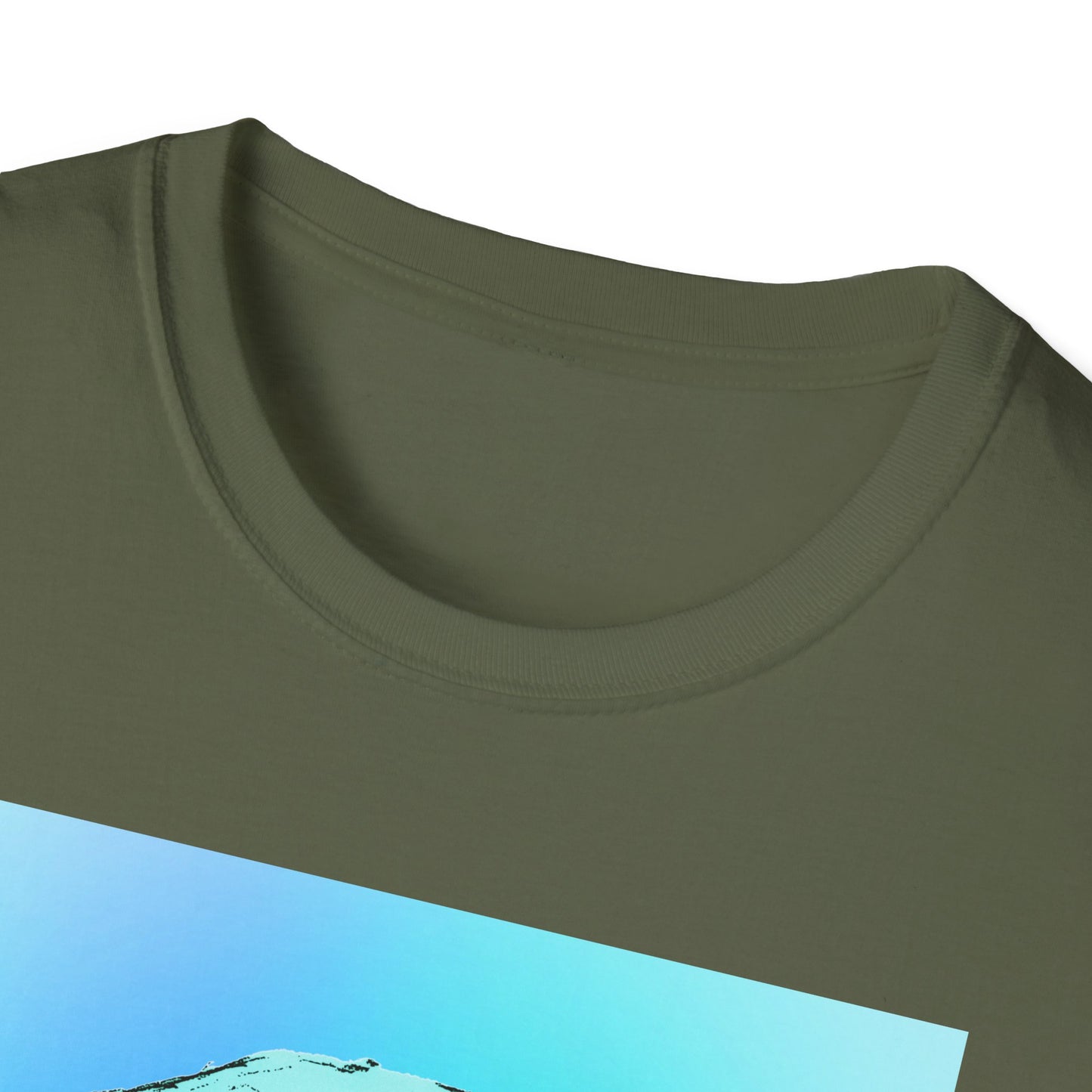 Skull Graphic  Bright Colored Unisex Softstyle T-Shirt, Edgy Tee, Casual Wear, Festival Apparel, Gift for Horror Fans, Halloween Clothing