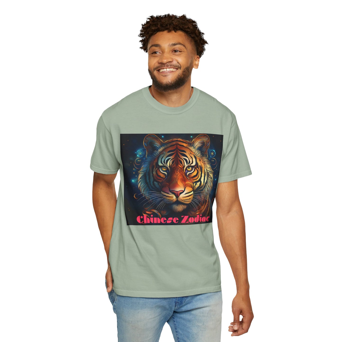 Chic Chinese Zodiac Tiger T-Shirt, Unisex Graphic Tee, Astrology Apparel, Zodiac Fashion, Year of the Tiger Shirt