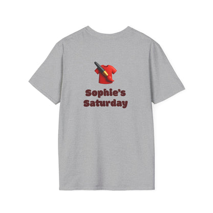 Sophie’s Saturday Floral Abstract T-Shirt — Red Rose Graphic Tee