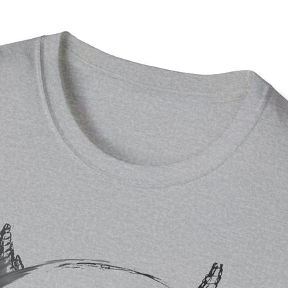 Skull Sketch T-Shirt — Edgy Grunge Graphic Tee