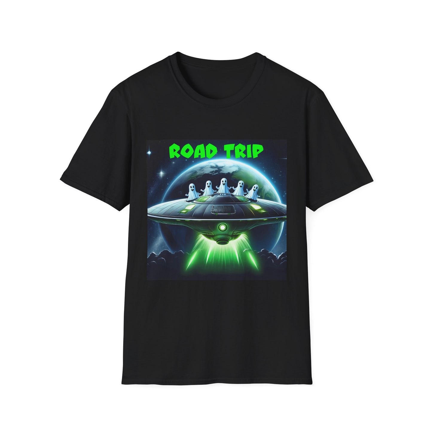 Retro Road Trip Alien T-Shirt | Unisex Graphic Tee, Space Adventure Shirt, Gift for Travelers, Cool Summer Tee, Road Trip Essentials