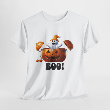 Halloween Jack-in-the-Box, unisex cotton tee