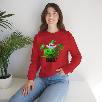 Halloween BOO Crewneck Sweatshirt, Unisex Boo Sweater for Fall Celebrations, Ghosts and Pumpkins Sweatshirt, Spooky Season Apparel, [...]
