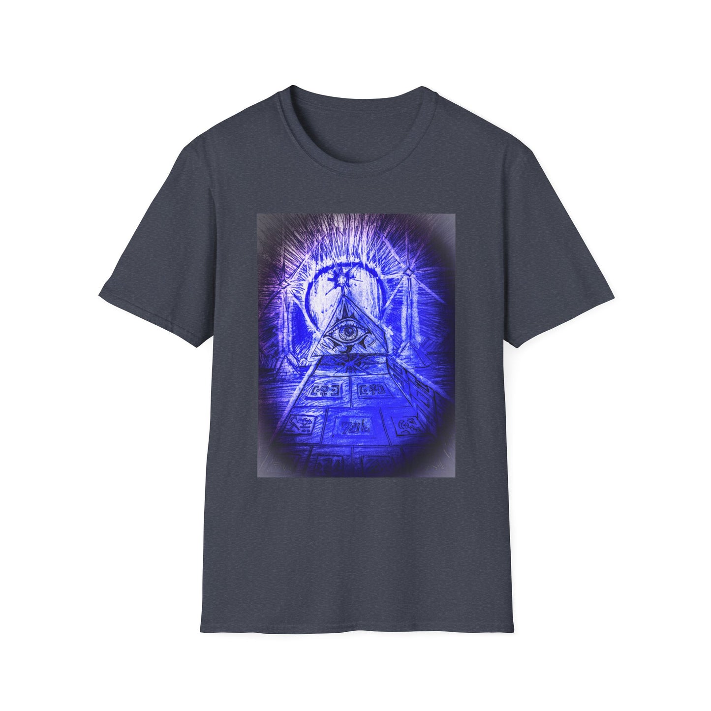 Mystical Pyramid Unisex T-Shirt, Trendy Graphic Tee, Eye of Providence Shirt, Casual Wear, Gift for Occasions