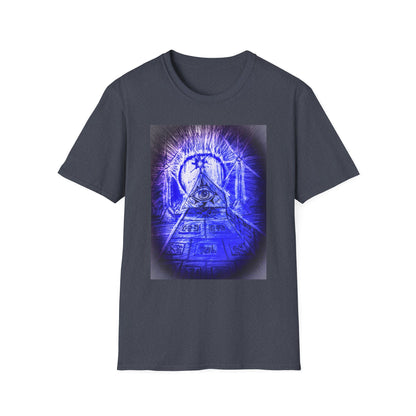 Mystical Pyramid Unisex T-Shirt, Trendy Graphic Tee, Eye of Providence Shirt, Casual Wear, Gift for Occasions