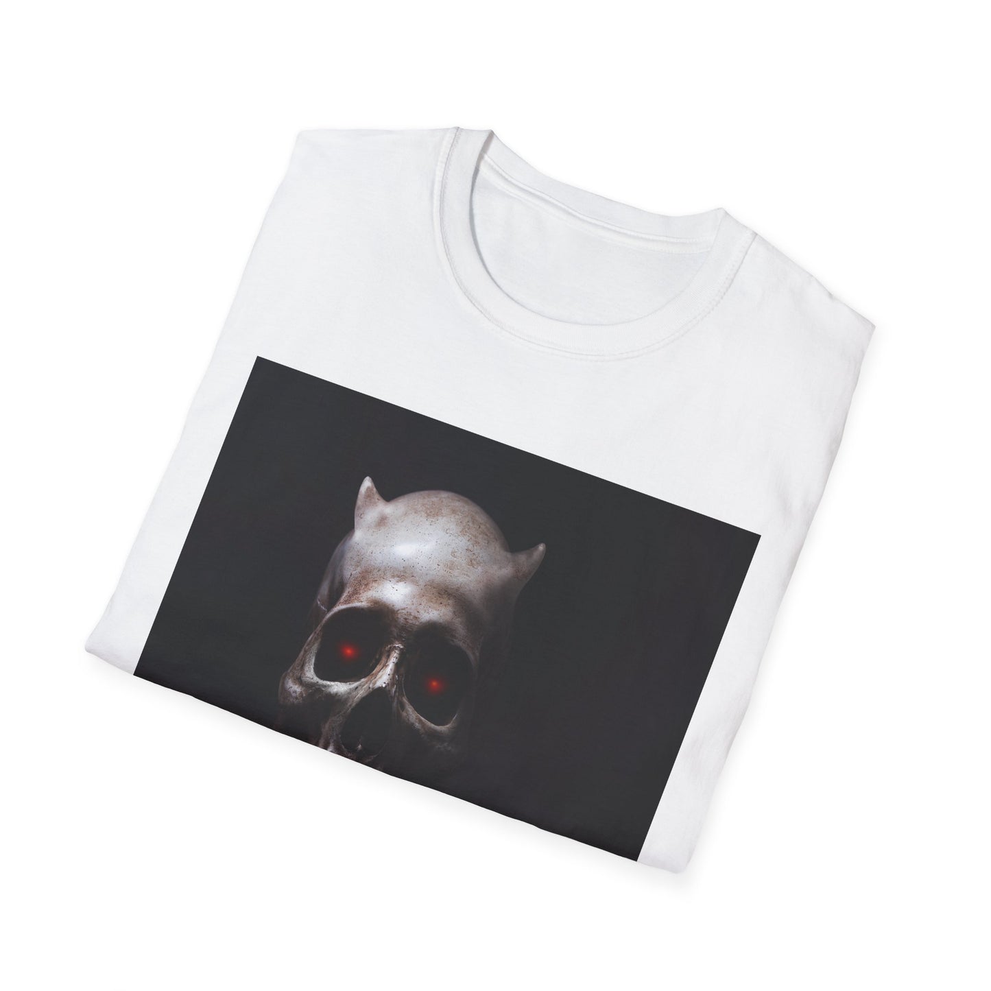 Spooky Skull BOO Halloween Tee, Unisex Softstyle T-Shirt, Halloween Apparel, Casual Ghost Shirt, October Fun Wear, Boo T-Shirt