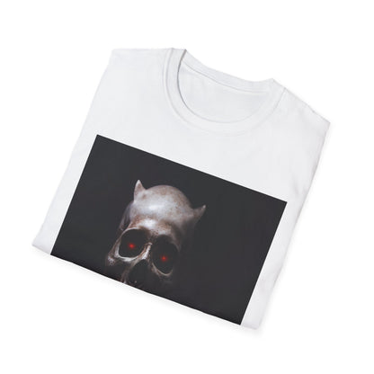 Spooky Skull BOO Halloween Tee, Unisex Softstyle T-Shirt, Halloween Apparel, Casual Ghost Shirt, October Fun Wear, Boo T-Shirt